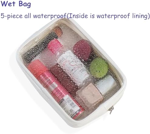 Remobia Hicol TSA Approved 5-Piece Diaper Bag Organizer Pouch Set Clear - Image 4