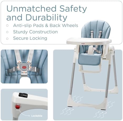 KÜB 3-in-1 Foldable & Portable Baby High Chair - Image 4