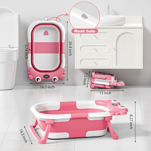 Collapsible Baby Bathtub for Newborns - Image 3