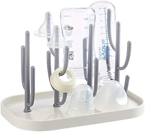 Baby Bottle Drying Rack with Base, Creative Tree Branch Baby Bottle Dryer Holder by FEOOWV