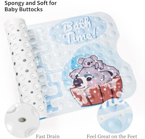 Baby Bathtub and Shower Mat, Non Slip - Image 4