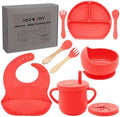 100% Silicone baby feeding set, BPA free Baby dishes set by Dormlony