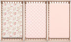 PHF 3 Pack Soft Floral & Bow Crib Sheets Fitted, Comfy Breathable Baby Sheets - Image 6