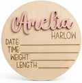 Personalized 3D Baby Name Announcement Sign by Handmade