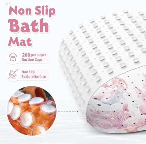 XIYUNTE Bath Mat for Tub Non Slip Bathtub Mat Non Slip 40x16 Baby Bath Mat - Image 4