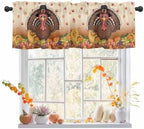 Vandarllin Fall Thanksgiving Kitchen Curtains Valances by VandarllinHomeKitchenDecor