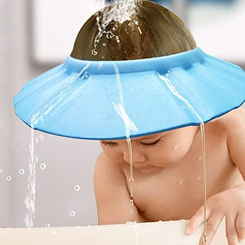 Baby Shower Cap Soft Adjustable Baby Bath Head Cap Visor - Image 6