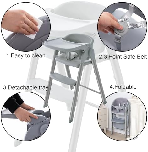 Convertible High Chairs for Babies & Toddlers. 5-in-1 Adjustable High Chair - Image 2