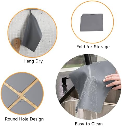 Silicone Placemats for Toddlers Baby, Food-Grade, Heat Resistant Silicone Mat - Image 2