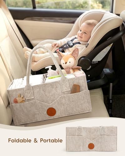 Maliton Felt Diaper Caddy Organizer - Image 5
