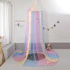 Rainbow Bed Canopy with Lights - Image 4