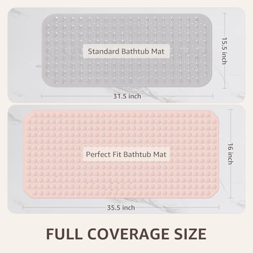 OTHWAY Bath Tub Shower Mat Non Slip, Bathtub Floor Liner Mats - Image 4