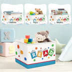 Clastyle Collapsible Back to School Reading Book Storage Basket Dr Quotes Book - Image 5