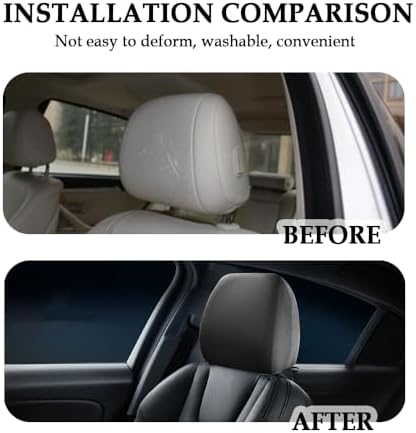 2PCS Car Headrest Cover, Stretchy Fabric Car Seat Headrest Cover - Image 4