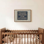 Vintage Nursery Wall Art Thank Heaven - Image 6