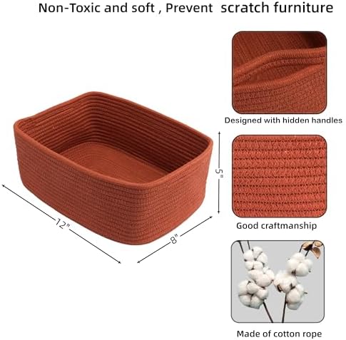 XUANGUO Small Woven Storage Baskets - Image 2