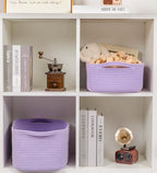 CubesLand Cute and Durable Small Cotton Rope Basket - Image 4