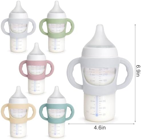 BUSOHA 2 Pack Silicone Sleeves for NUK Plastic Bottle 5oz and 8oz - Image 2