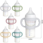 BUSOHA 2 Pack Silicone Sleeves for NUK Plastic Bottle 5oz and 8oz - Image 2