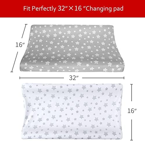 Changing Pad Cover for Boys 4 Pack, Soft Unisex Diaper Change Table Sheets - Image 5