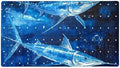 Bathtub Mat Non Slip 26.8x15.1In, Swordfishes Ocean Bath Mat by Anna+Cowper