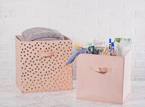 DII Woven Polyester Storage Bin, Polka Dot, Small Set of 4 - Image 5