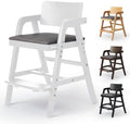 Wooden High Chair for Babies and Toddler Dining Chair by Leesinwing