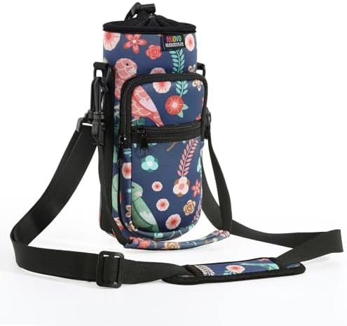 Nuovoware Water Bottle Carrier Bag, 750ml Bottle Pouch Holder, Adjustable by NUOVOWARE