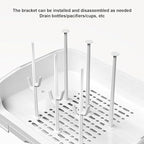 Baby Drying Rack with Lid, Dustproof Baby Storage Box with Removable Drain Tray - Image 5