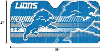 Fanmats NFL Windshield Sun Auto Shade, Sun Shield Sun Visor Accordion tri-fold - Image 3
