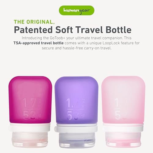 humangear GoToob+ 3-Pack, Rose/Lilac/Magenta - Image 2