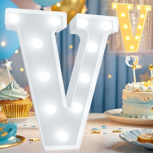 Pooqla LED Marquee Letter Lights, Warm White and Cool White Decorative Lighted by Pooqla