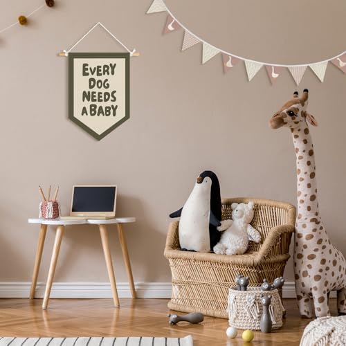 Baby Shower Decor, Every Dog Needs a Baby Wall Pennants Banners - Image 3