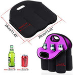 Hipiwe 6 Slot Beer Can Carrier Neoprene Water Drinks Bottle Cooler Tote Bag - Image 2
