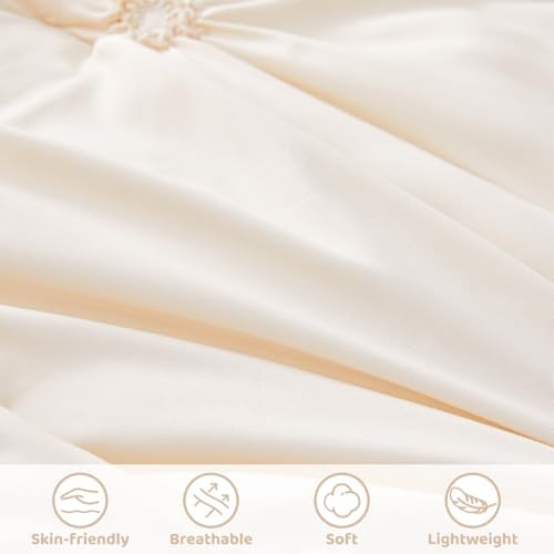 Princess Toddler Bedding Set for Girls, 4 Piece Ruffles Jacquard Embroidery - Image 6