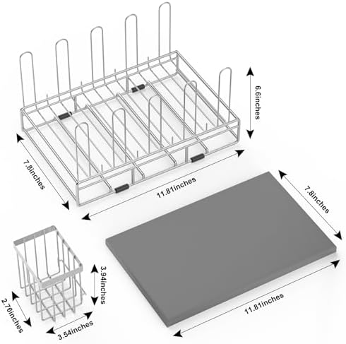 Baby Bottle Drying Rack Organizer Stainless Steel - Image 5