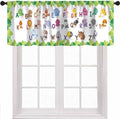 ABC Alphabet Curtains Valance, Cartoon Colorful Animals School Education by Unknown
