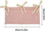 Surakey Baby Crib Pocket with Straps Hanging Baby Diaper Caddy Organizer - Image 2