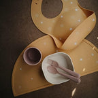 mushie Silicone Baby Bib | Adjustable Fit Waterproof Bibs - Image 2