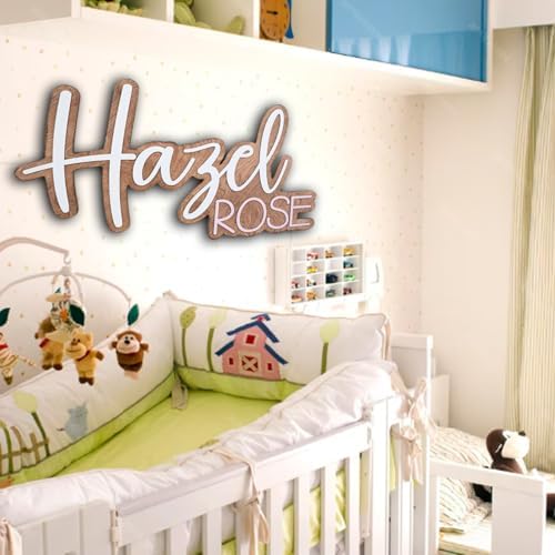 Personalized nursery name sign, baby name sign, name sign - Image 2