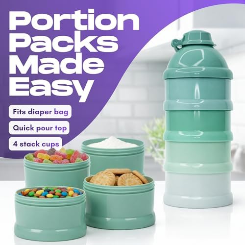 Mommy's Helper Pak N' Stak Baby Formula Dispenser, 4 Compartments - Image 2