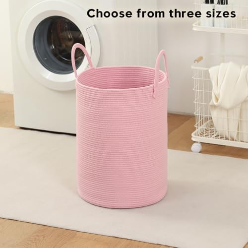 Laundry Basket Hamper Tall Rope Storage Woven - Image 2