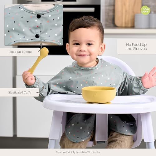Waterproof Smock Baby Bibs for Eating - Image 6
