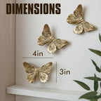 GUSFREUD 3D Butterfly Wall Decor Set – Resin Wall Decor - Image 2