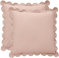 BEBE BASK Scalloped Pillow Cover Set of 2, Cotton by BEBEBASK%C2%AE