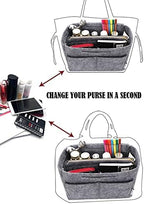 LEXSION Felt Purse Organizer Insert, Tote Bag Shaper Dividers - Image 5