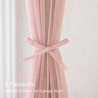 NICETOWN Light Pink Kids Bed Canopy - Image 5