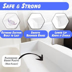 Tub Topper Kids Bathtub Splash Guard, Shelf & Toddler Bath Toy Tray - Image 6