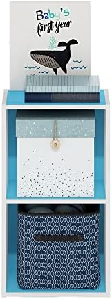 Furinno PASIR Book Shelf, 2-Tier Modern Bookshelf, Open Shelves Bookcase 9 x 12 - Image 5