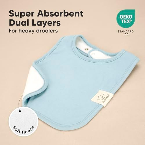 KeaBabies 8-Pack Organic Baby Bibs - Image 4